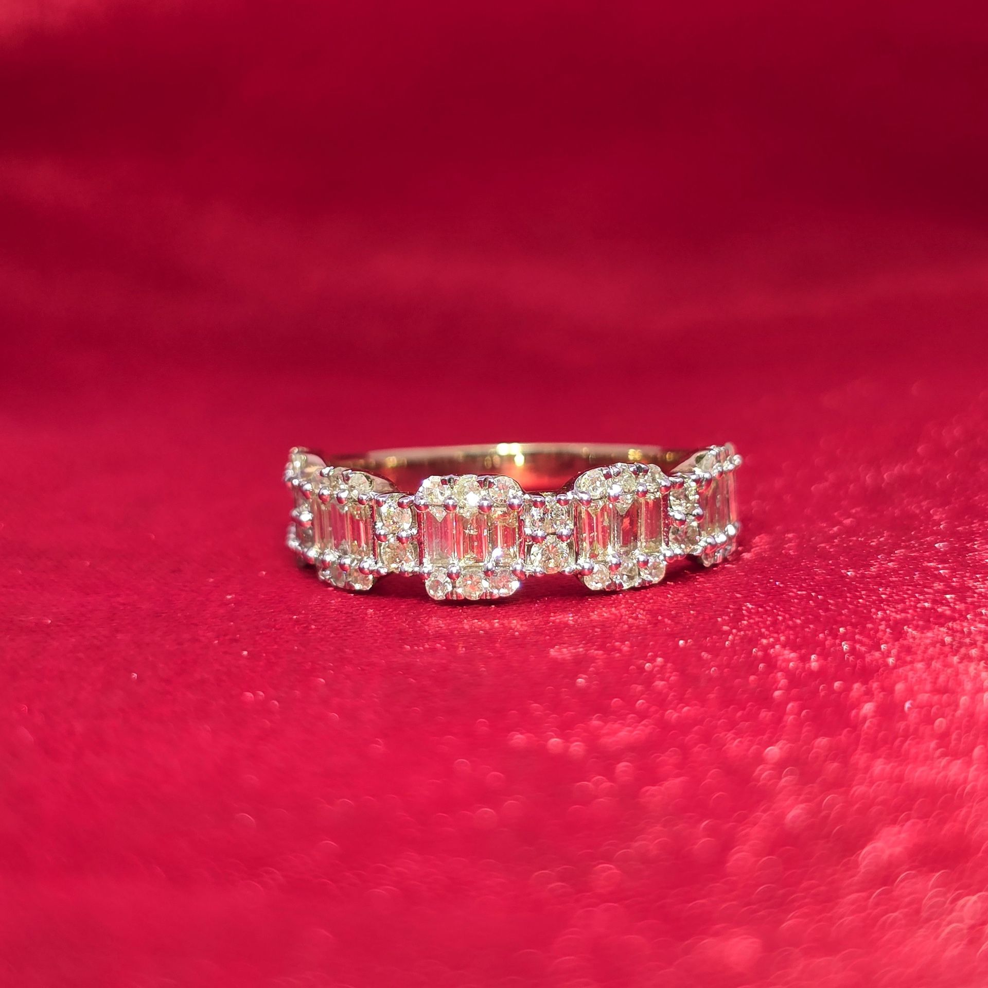 10k Yellow Gold Diamond Baguette Ring 1.25 ctw