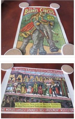 Original Vintage Circus Posters. Set of two in excellent Condition and very collectible.