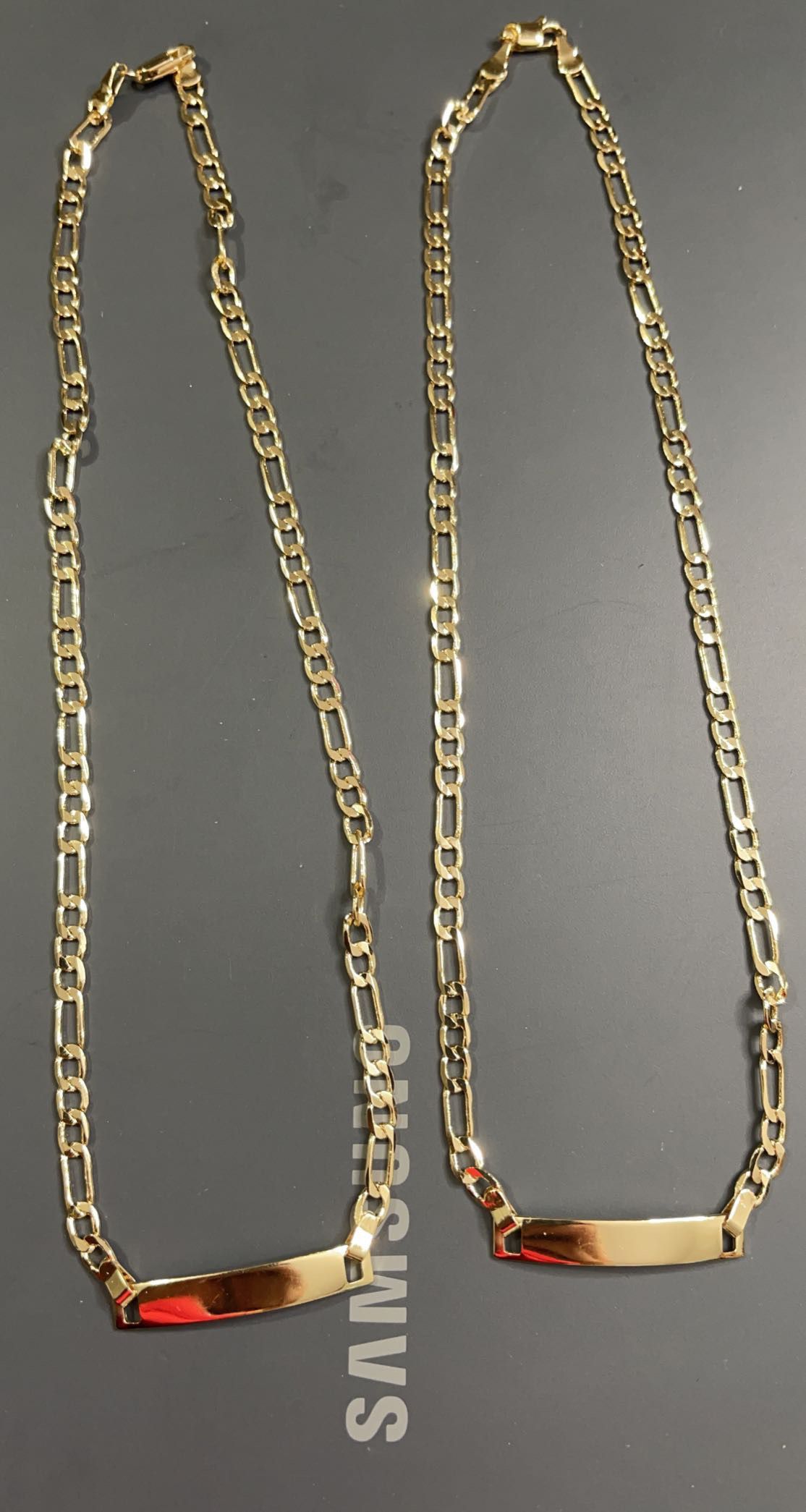 beautiful 14kt gold laminated chains