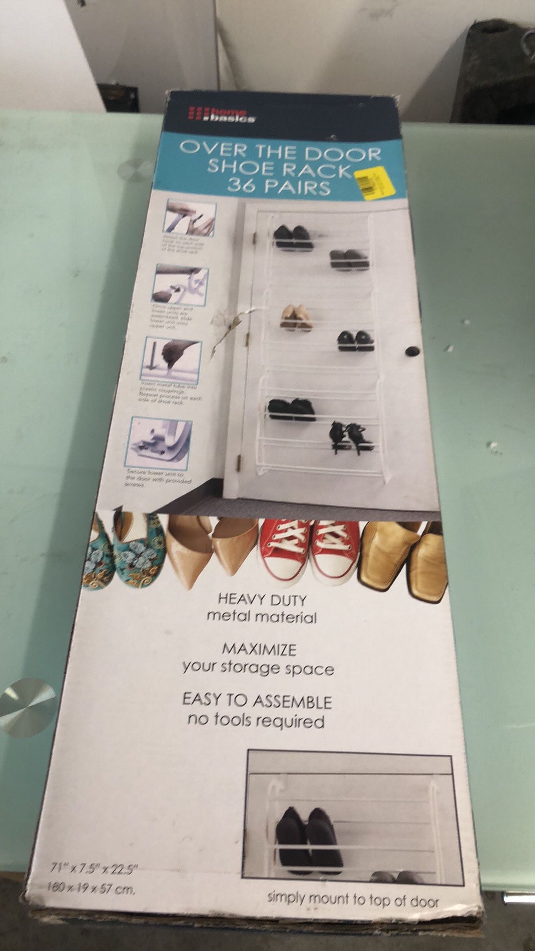 Over The Door Shoe Rack 36 Ppairs