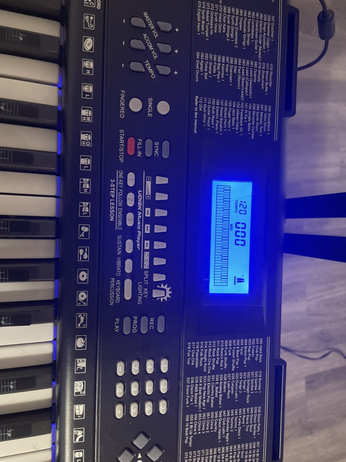 61-key electronic learning keyboard 