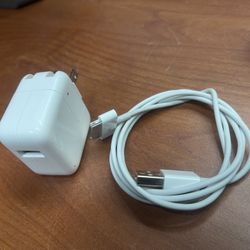 Orginal Apple 10watt Power Adapter With Charging Cable For Ipad First and Ipad Second Genertion 