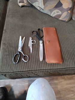 Vintage Sewing Scissors WISS, GOLD SEAL,Zig Zag