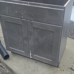 2 Kitchen Cabinets And 1 Bathroom Cabinet 