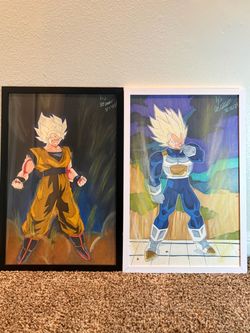 Dragon Ball Z Goku & Vegeta Super Saiyan Art