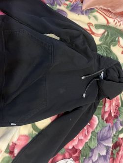 Large black pro club hoodie