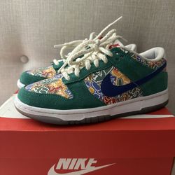 Nike Dunk Low Foam Finger Stadium Green Old Royal Boy 5y Womens 6.5