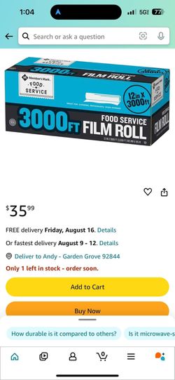 film roll food wrap