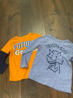 Lot of 2 boys long sleeve shirts size 3t by Okie Dokie #2
