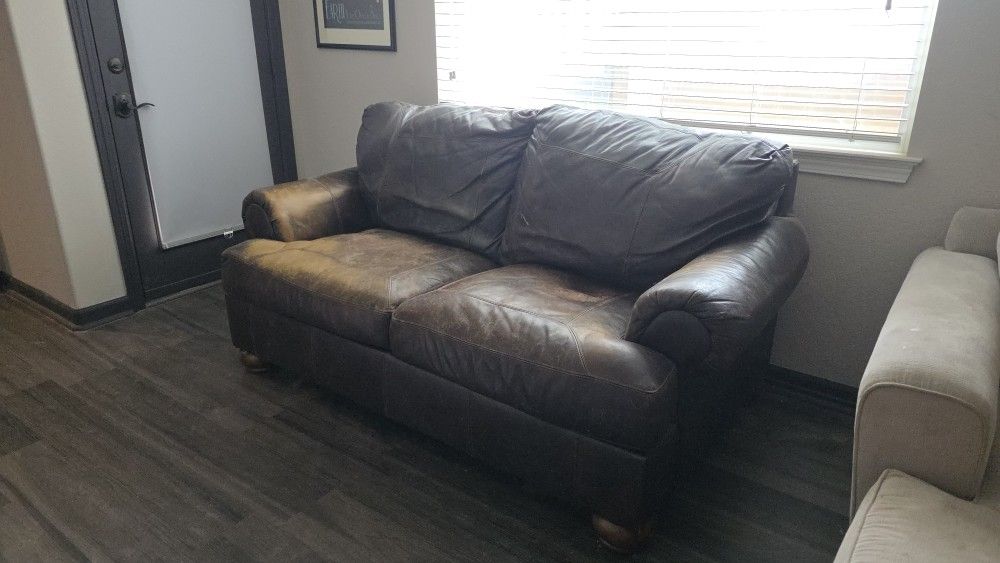 Free Leather Loveseat