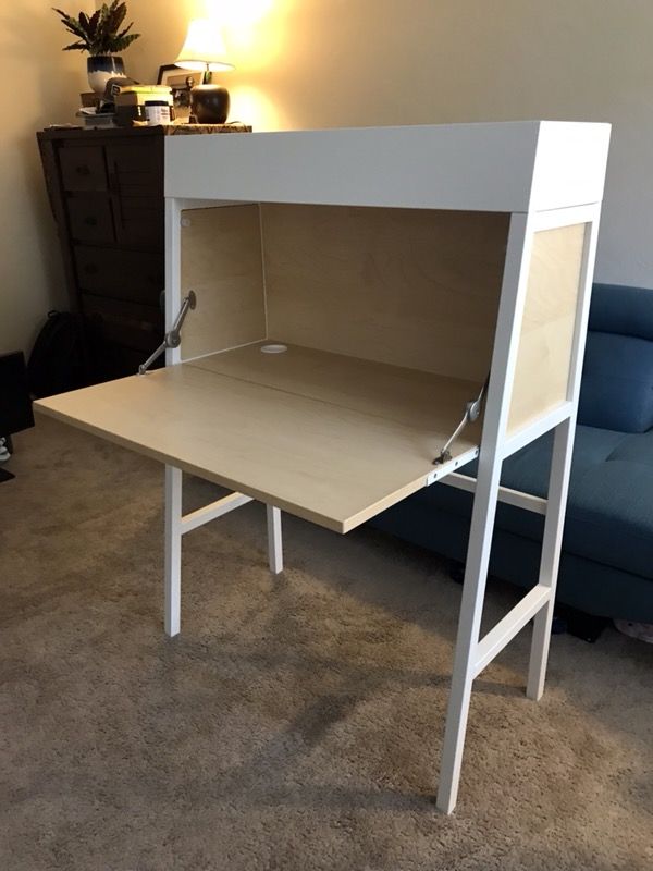 Ikea Ps 2017 Secretary Desk White Ikea Ps 2017 Secretary Desk White Birch Veneer 199 00 Plus Tax At Dimensions 35 3 8 X 50 Gently Used For