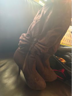 Brown tall boots for women