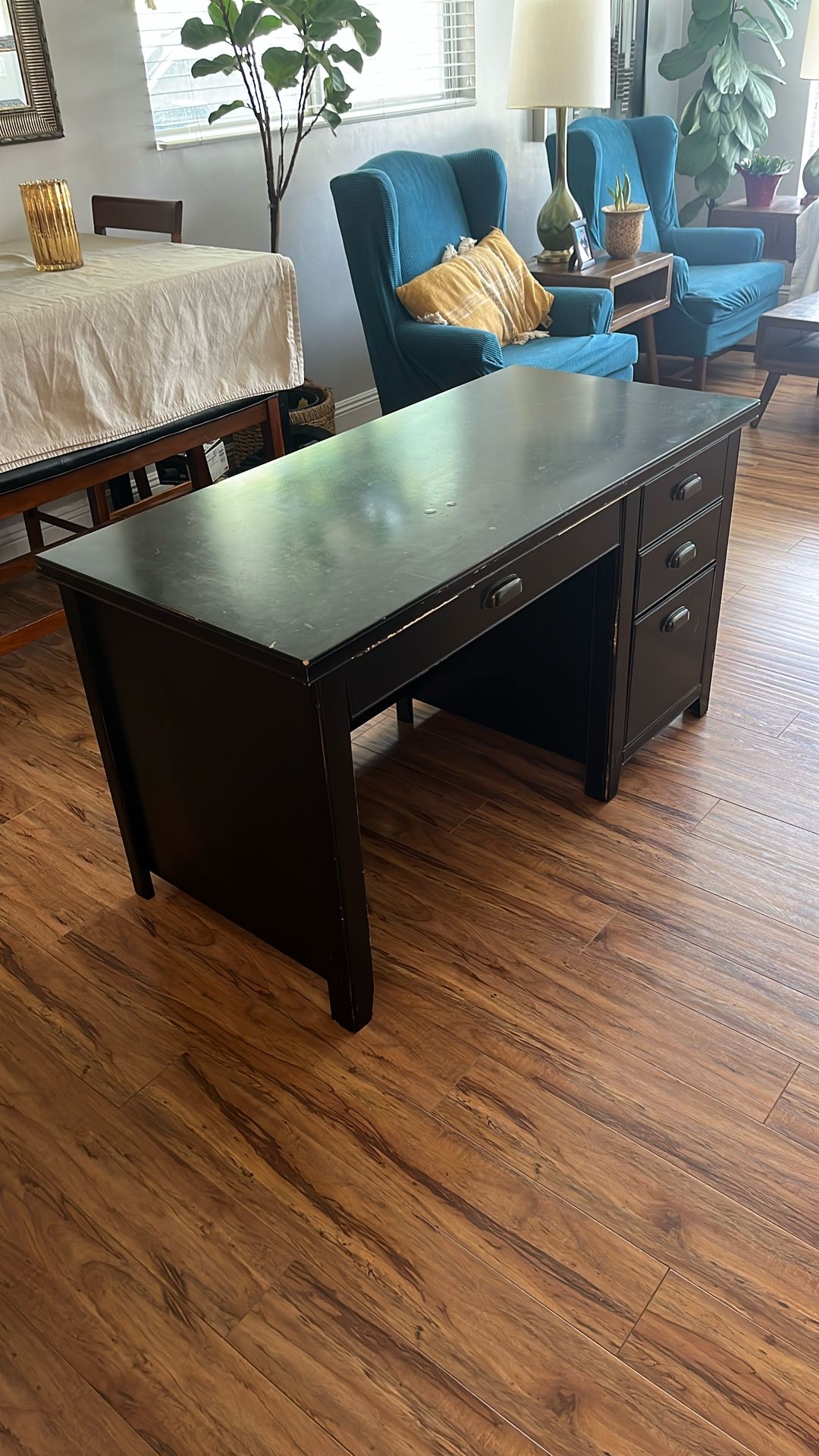 Black Pottery Barn Desk