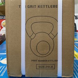 Tru Grit Fitness 20 lb Cast Iron Kettlebell Weight
