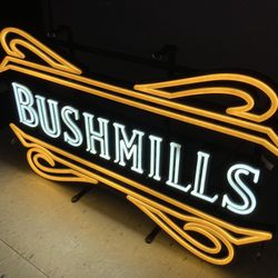🔥 Bushmills Irish Whiskey Led Beer Sign Bar Light 