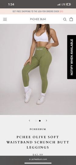 PCHEE OLIVE SOFT WAISTBAND SCRUNCH BUTT LEGGINGS for Sale in Chicago, IL -  OfferUp