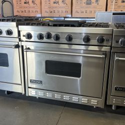 Viking 36”Wide Gas Range Stove In Stainless Steel 6 Burners 