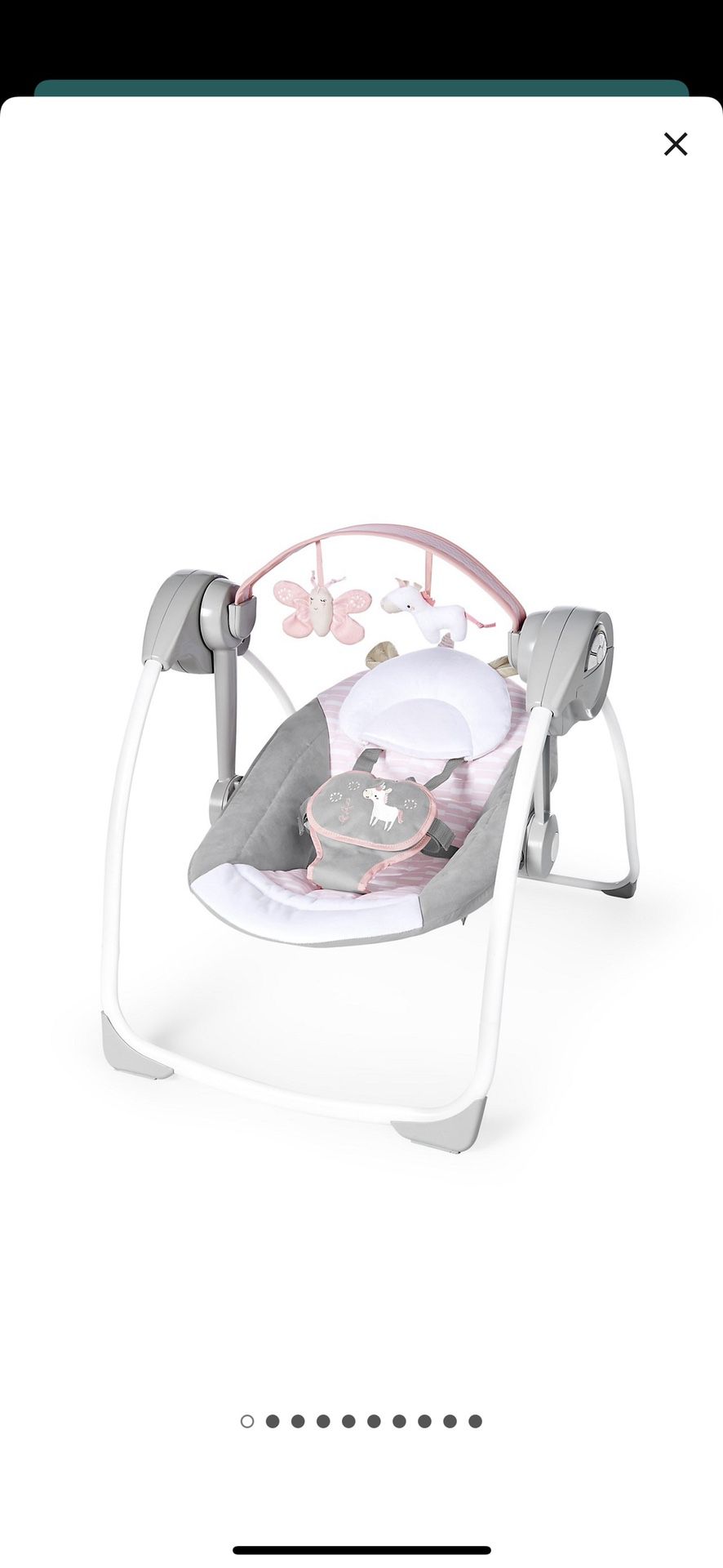 Baby Girl Bouncer AND Portable Swing NEW