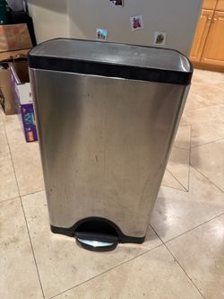 simplehuman Stainless Steel Step Trash Can - 50L / 13 Gallon