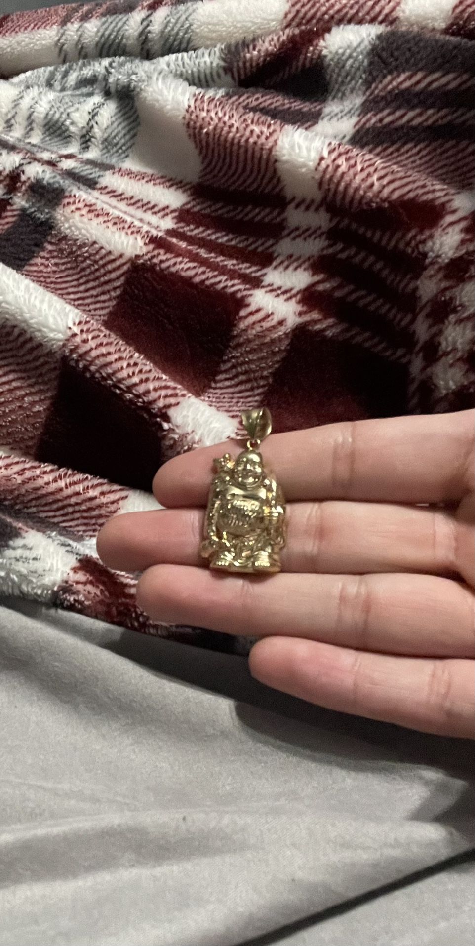 10k Buddha Pendant Only