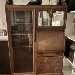 Antique Tall Secretary Desk