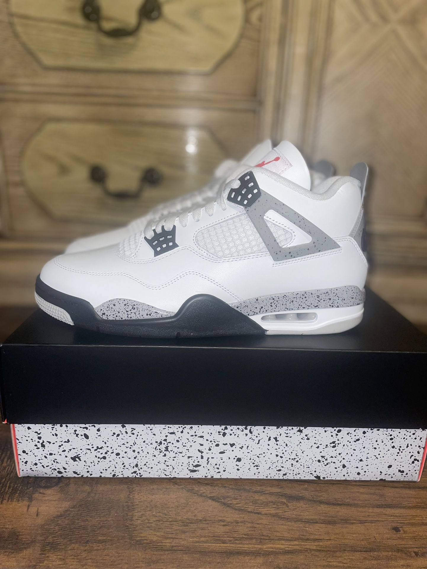 Size 11 White Cement 4s Brand New Won From A Raffle 100% Authentic