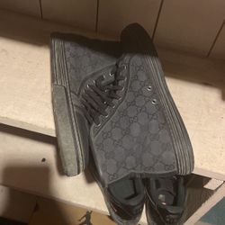 Gucci Monogram High Top Sneaker 