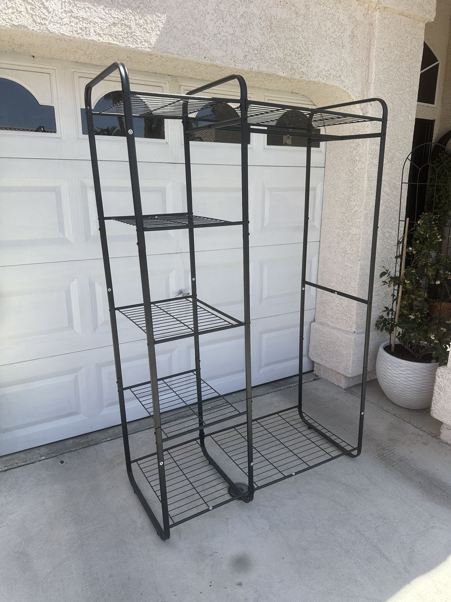 Wardrobe Rack with Shelves