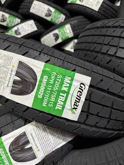 ST 205/75/15 NEW TRAILER TIRES SET 10 ply