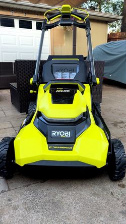 Ryobi Lawnmower Battery lithium operated