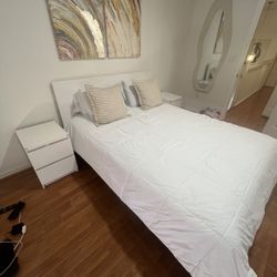 Bedroom Set- Queen Bed+night Stands IKEA 