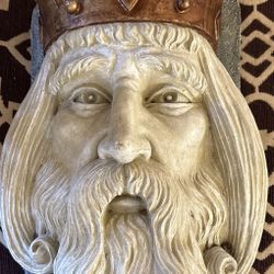 Viking/Poseidon Greek God Wall Sculpture Toscano