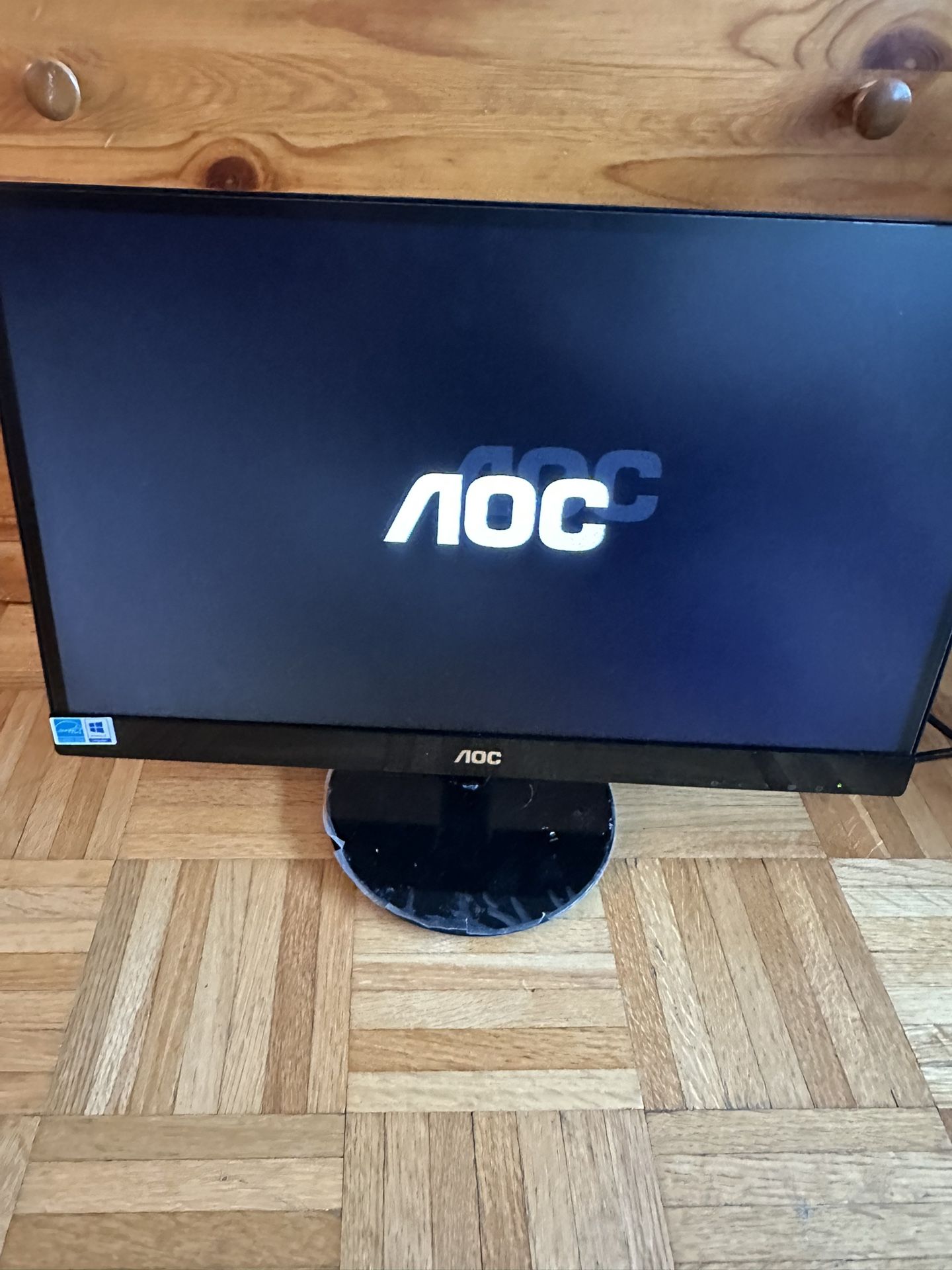 AOC 215LM00040 LCD, LED Desktop Monitor W Power Cable
