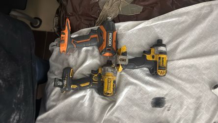 2 DeWalt impact drills and ridgid. 3 for $100