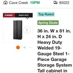 Husky tool stand up box