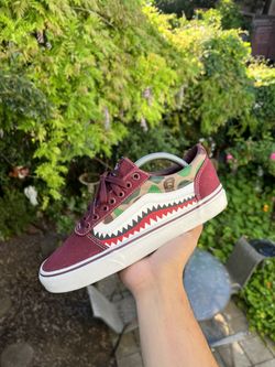 Custom Bape Vans Size 8