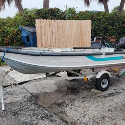 12 FT Jon Boat, 2019 Tohatsu,  & Trailer 