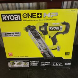 RYOBI ONE+ HP PBL350B 3-1/2" ANGLED 30 Degree FRAMING NAILER 18V BRUSHLESS