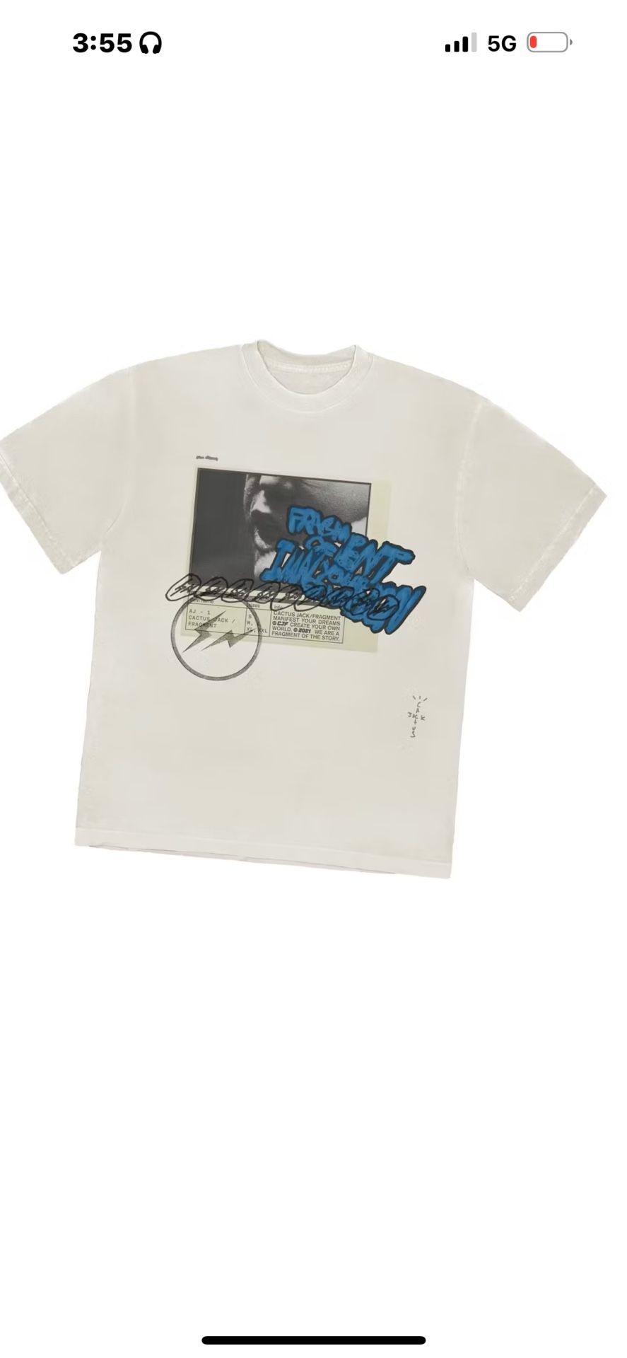 Travis Scott Cactus Jack For Fragment Manifest T shirt SZL