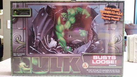 HULK BUSTS LOOSE Board game NEW AGES 7 and Up. 2-4 players.