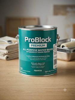 Sherwin-Williams ProBlock Premium Primer - 1 or 2 Gallons (Water-Based, White)
