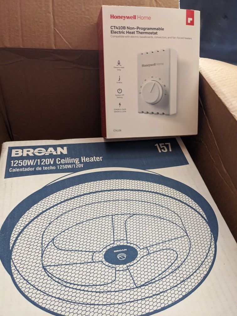 Broan Nutone Ceiling Heater With Thermostat Control