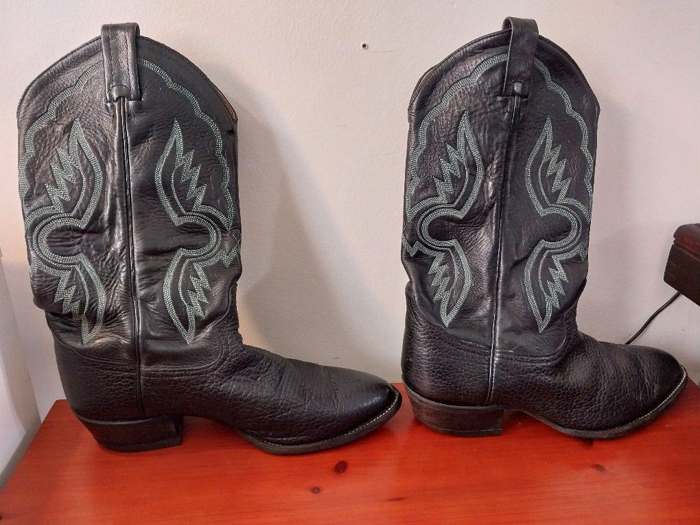 Tony Lama(Style H752)Leather Boots,Men's, (Size 8 1/2)