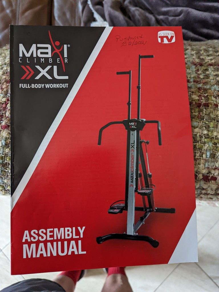 Maxi climber manual clearance