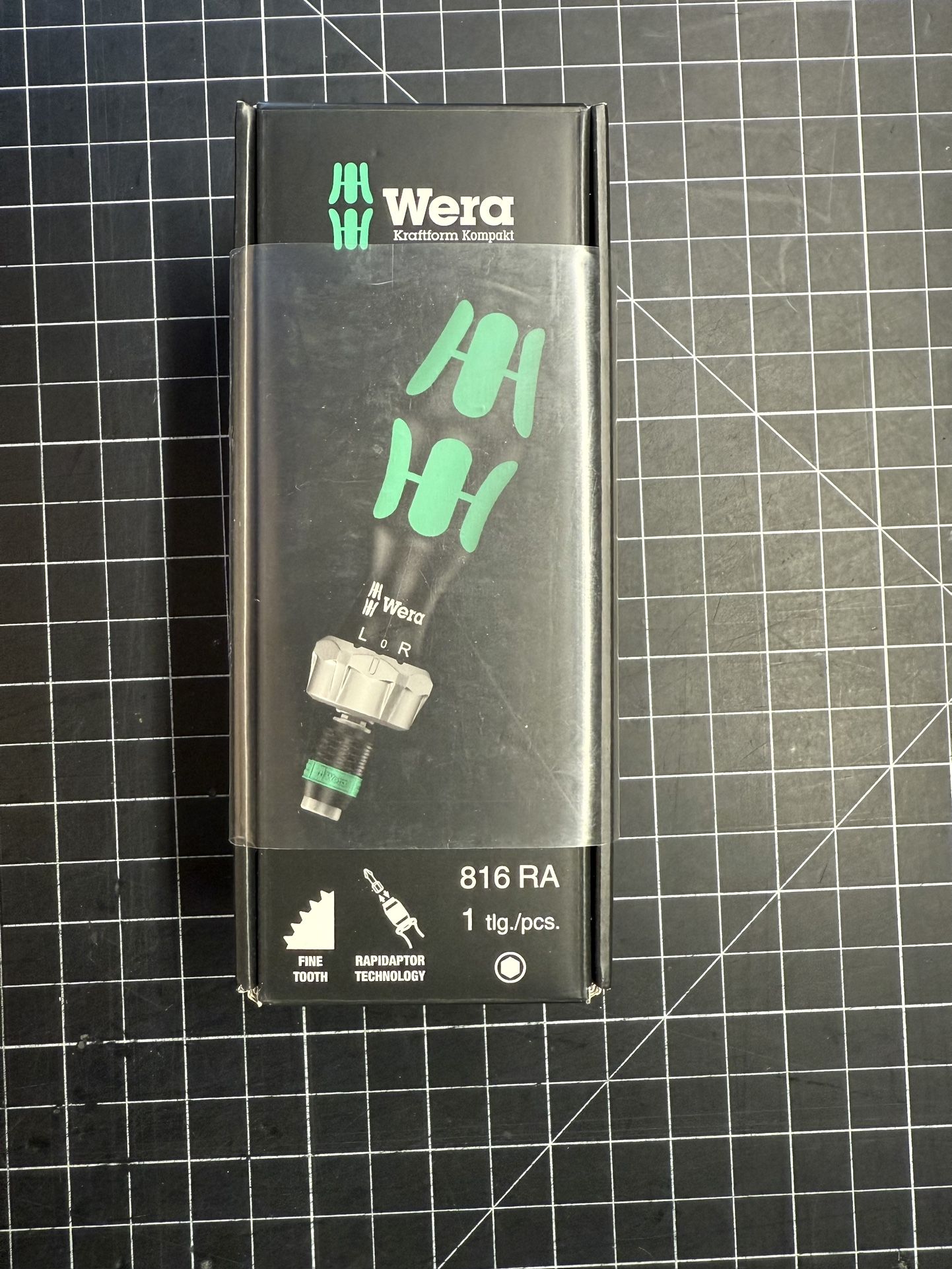Wera 816 RA Bottling Ratcheting Screwdriver 1/4” Head