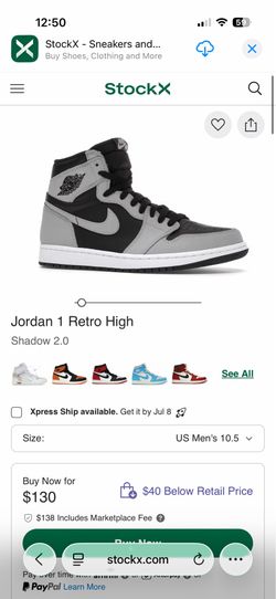 Jordan 1 high tops Shadow 2.0