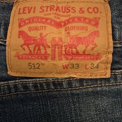Levi’s 512 Sz 33 X 34 Jeans 👖 