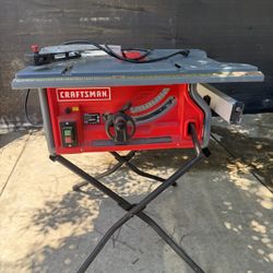 Craftsman Table Saw With Folding Stand