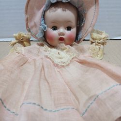 Very Rare  1930s Miss charming composite baby doll head /shoes /dress NO Body one Selling Online Complete For  $350  Mine For  $100