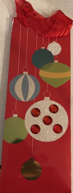 Papyrus 3D Embellished Christmas Ornaments Wine bottle Bag